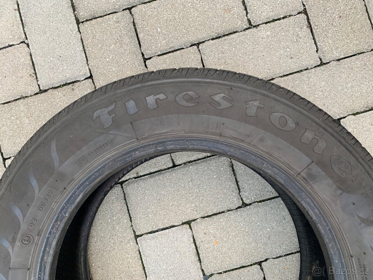 Prodám 2x Letních pneu 165/70/14 Firestone Multihawk 5mm. - 3
