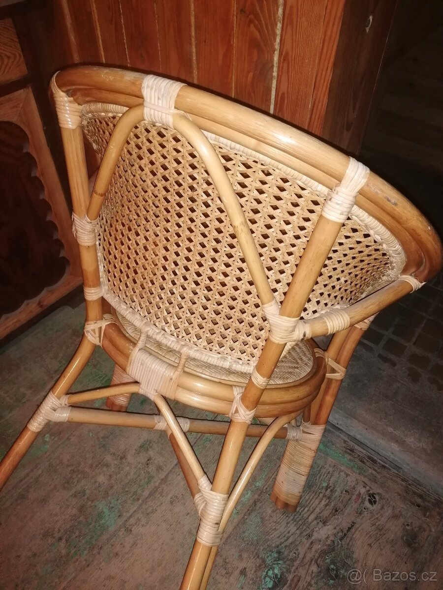 Ratanové křeslo zn. Kina - 3