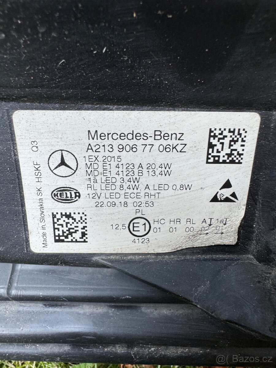 Světla na mercedes E - 3