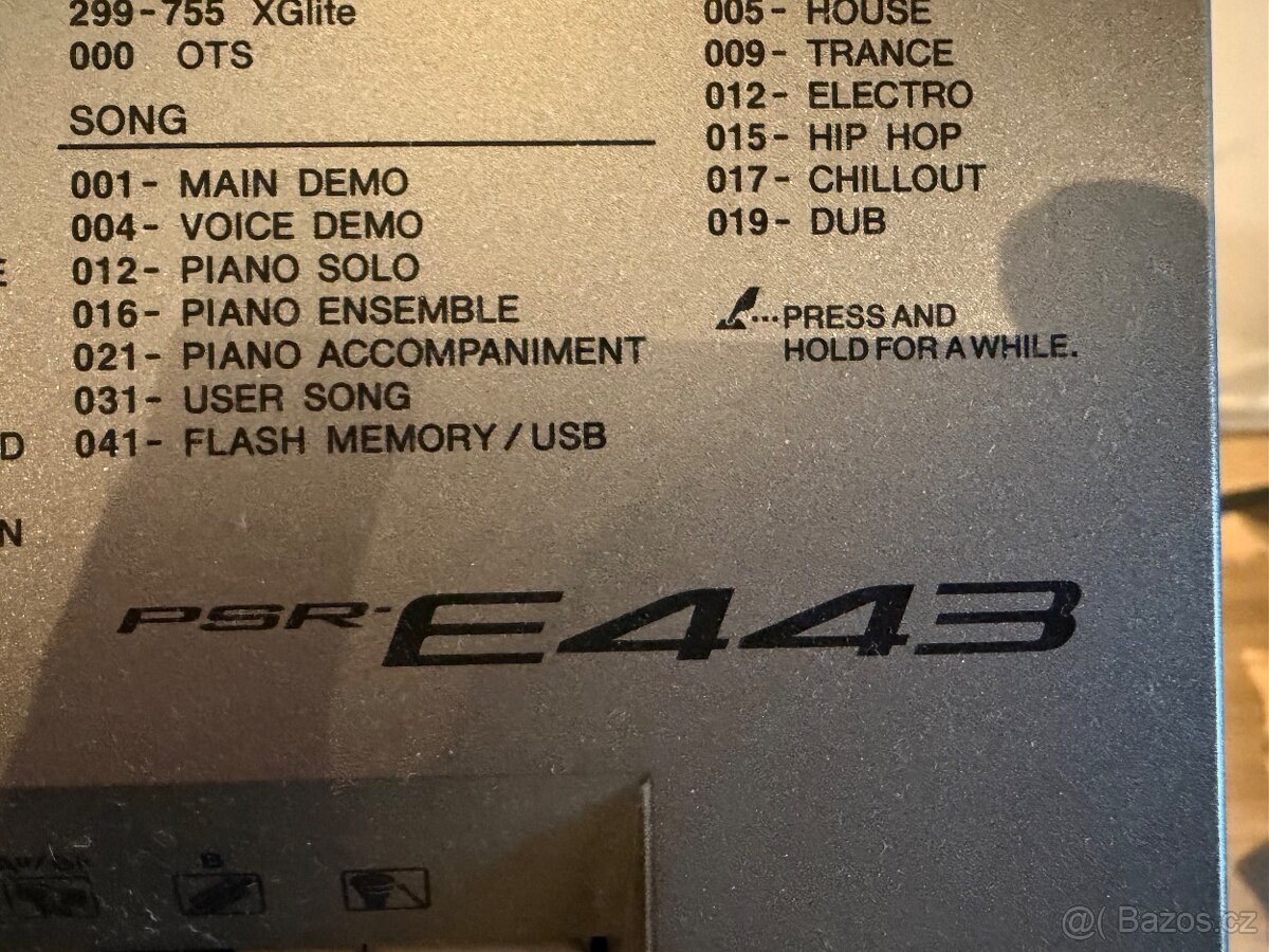 Klávesy yamaha PSR E443 - 3