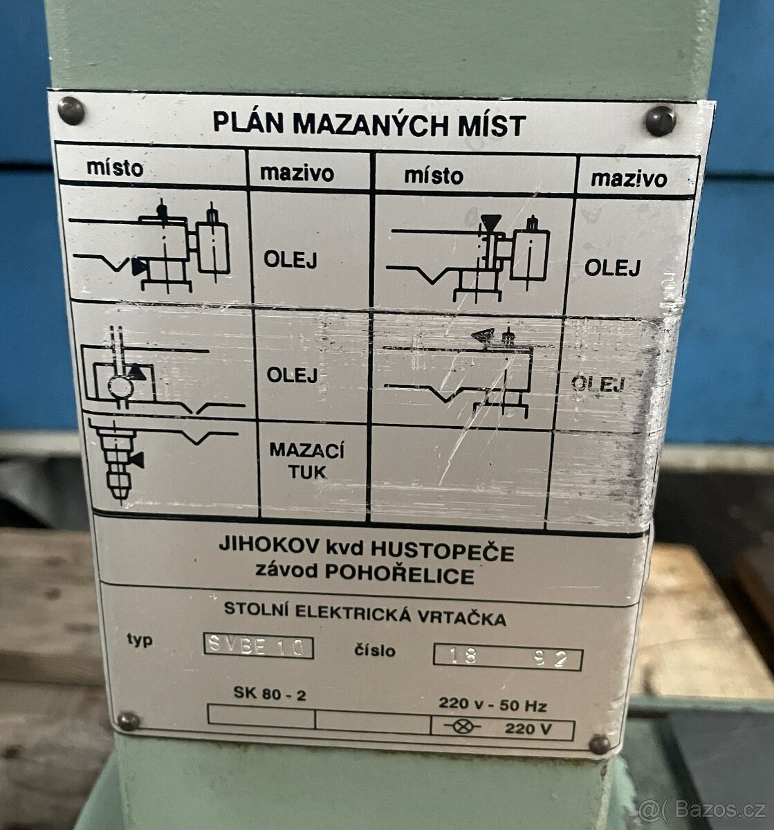 Stolní vrtačka SVBE 10 - 3
