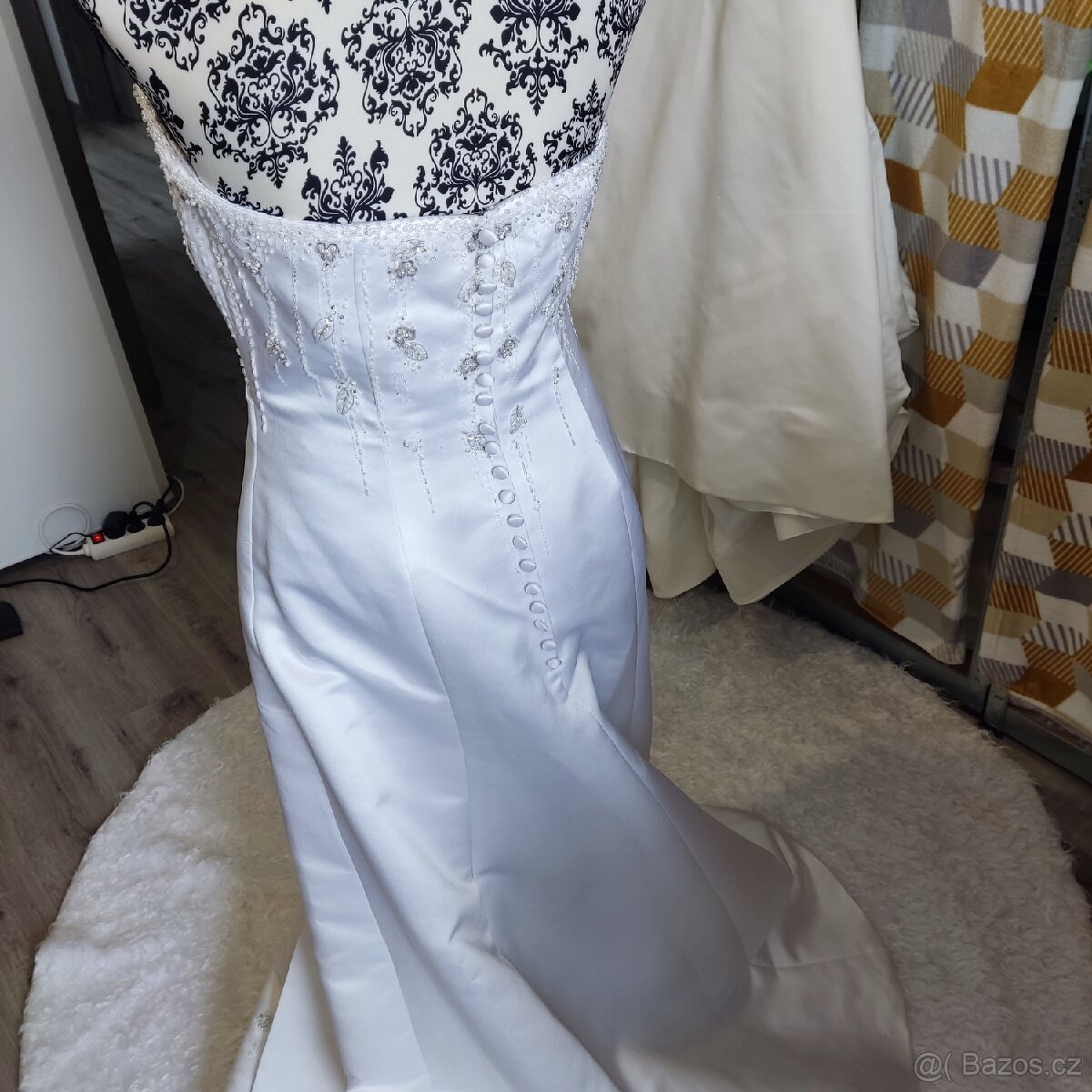 Jednoduché svatební šaty vel. 38/40 - 3
