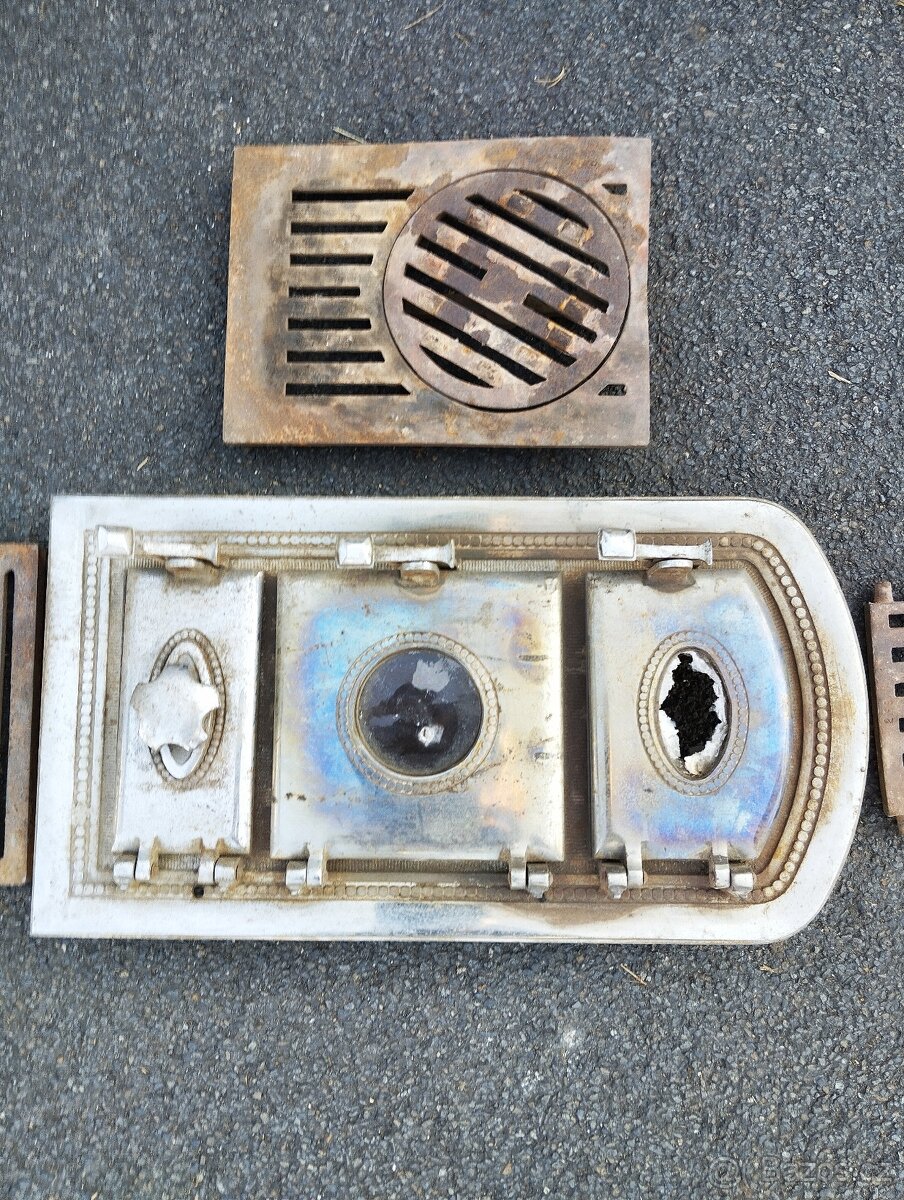 Prodám starožitná dvířka ke kamnům a rošty - 3