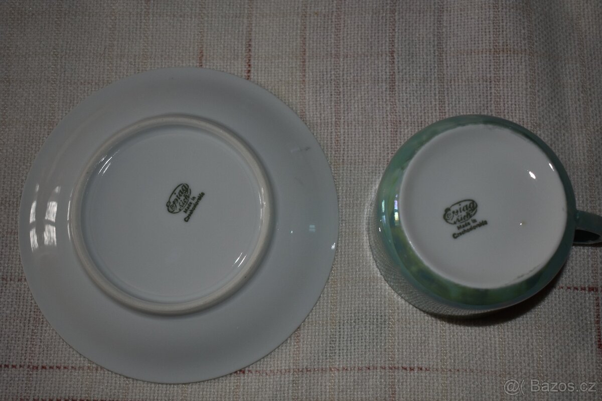 Porcelánové šálky zelené - 3