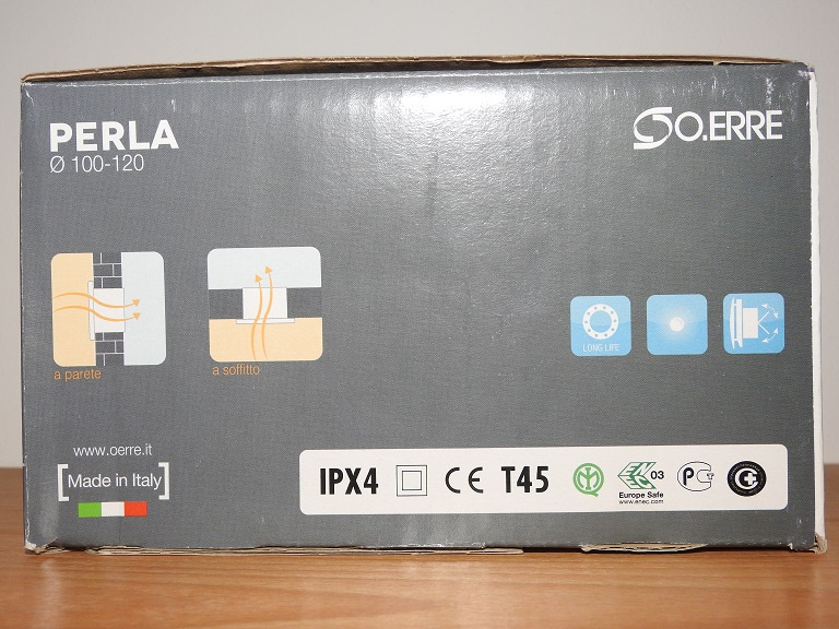 Nový axiální ventilátor O.ERRE Perla 10/4" (Koupelna, WC) - 3