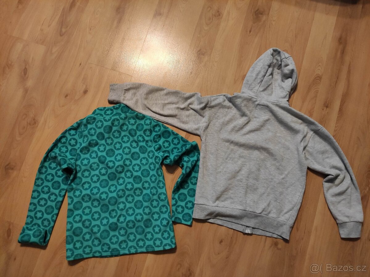Mikina, flísová, bavlněná, v. 146, 152 - 3