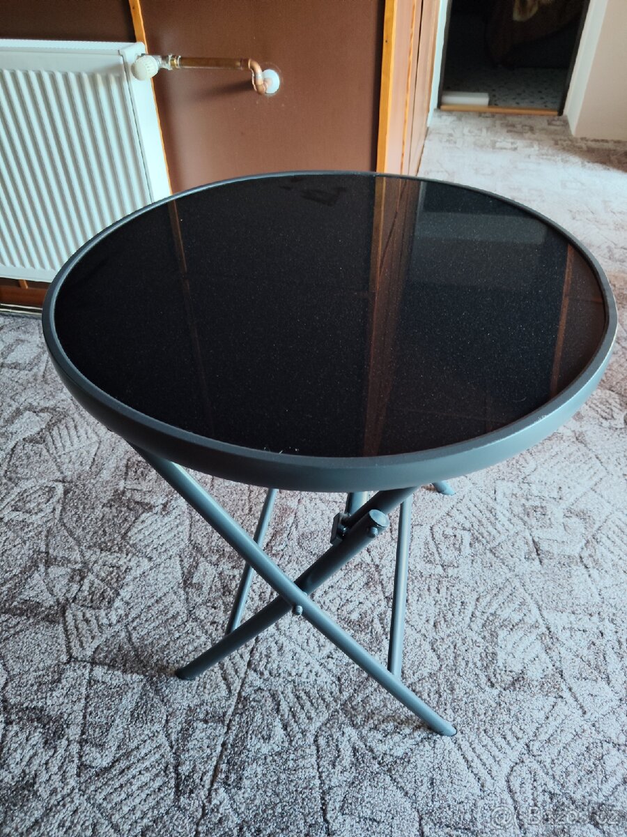 Skládací skleněný stůl - 3