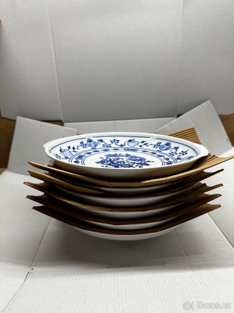 Sada 6 ks Talířů kupový s uchy 24,6 cm, Cibulák - 3