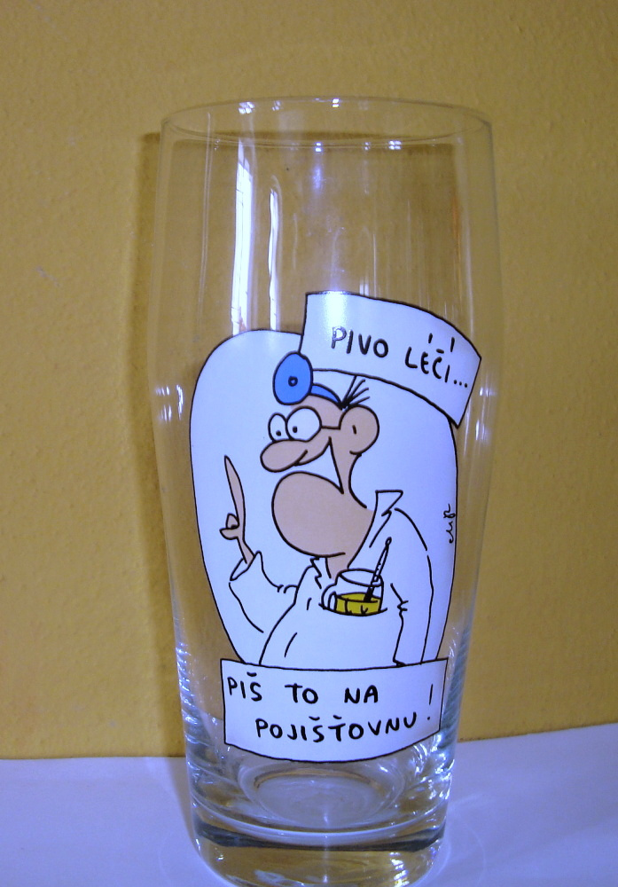 SKLENĚNÉ pivní půllitry, třetinky... - 3