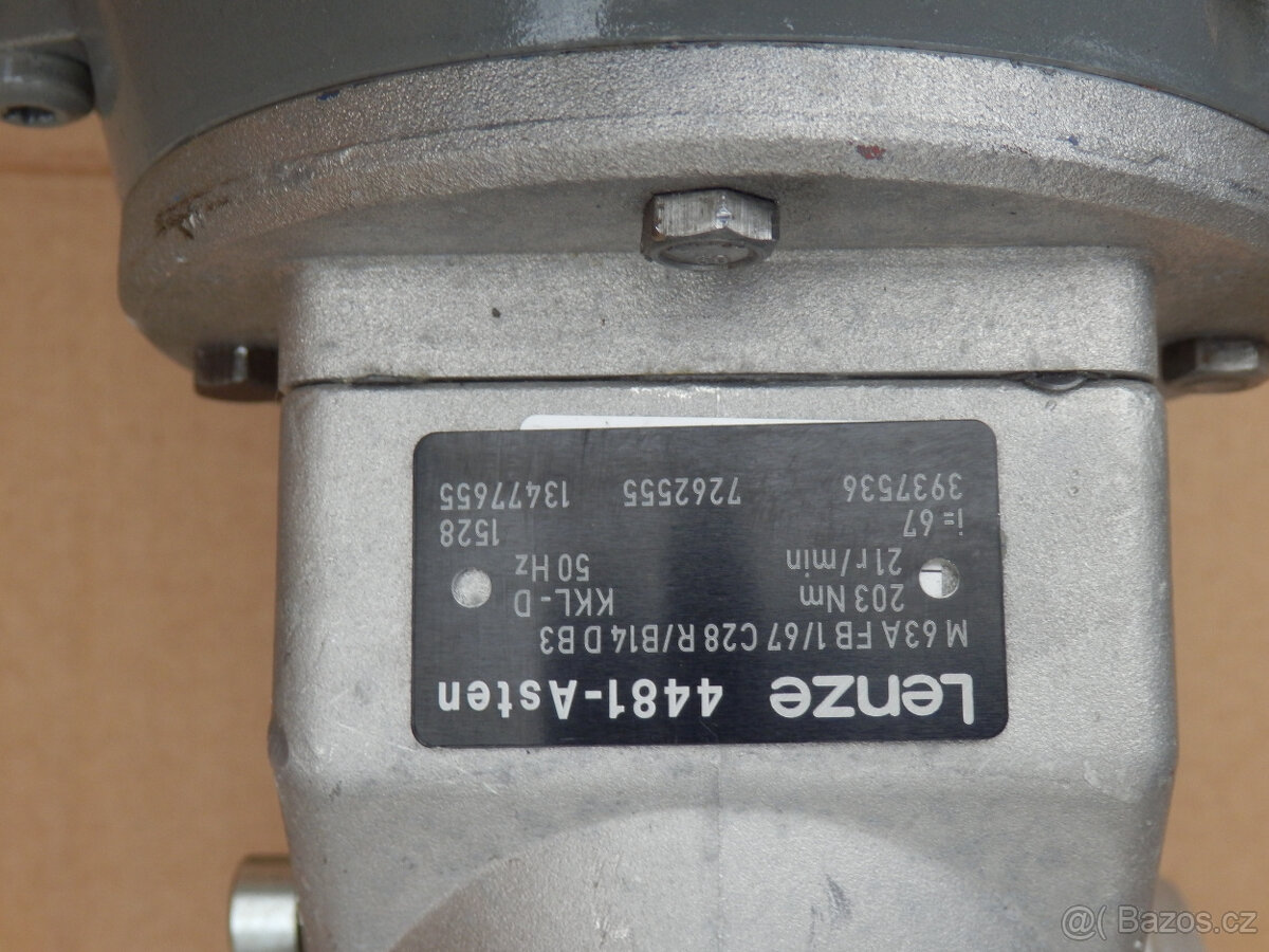 Elektromotor s převodovkou 750W 21ot./1min. + brzda - 3