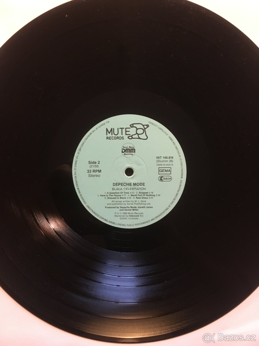LP Depeche Mode – Black Celebration ( MUTE-Germany 1986) - 3