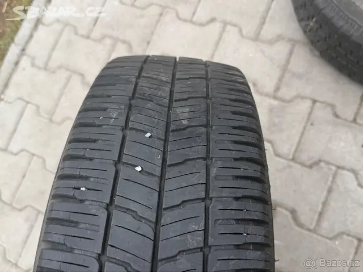 4x plechové disky 5x120 + pneu zimní 205/65 R16C - 3