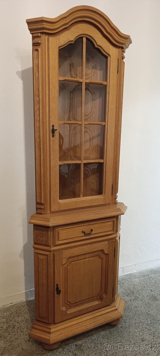 Rustikální příborník, vitrína, masív, Nábytek s příběhem - 3