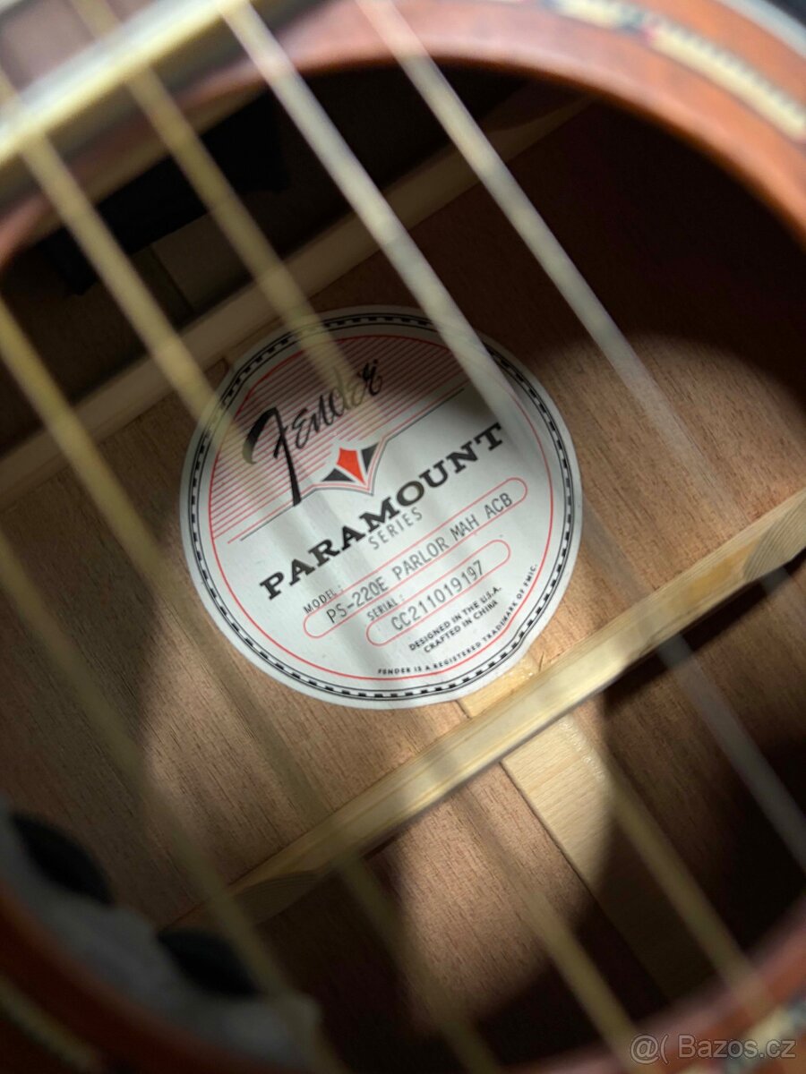 FENDER PS-220E Parlor All Mahogany - 3