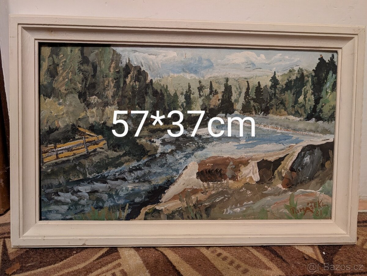Obraz krajiny signováno - 3