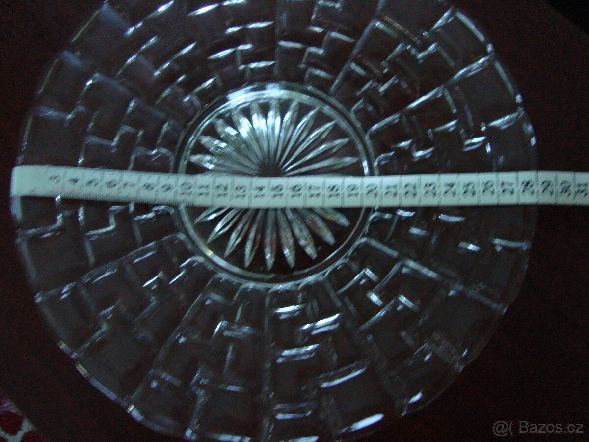 talíř - tác - skleněný - 3