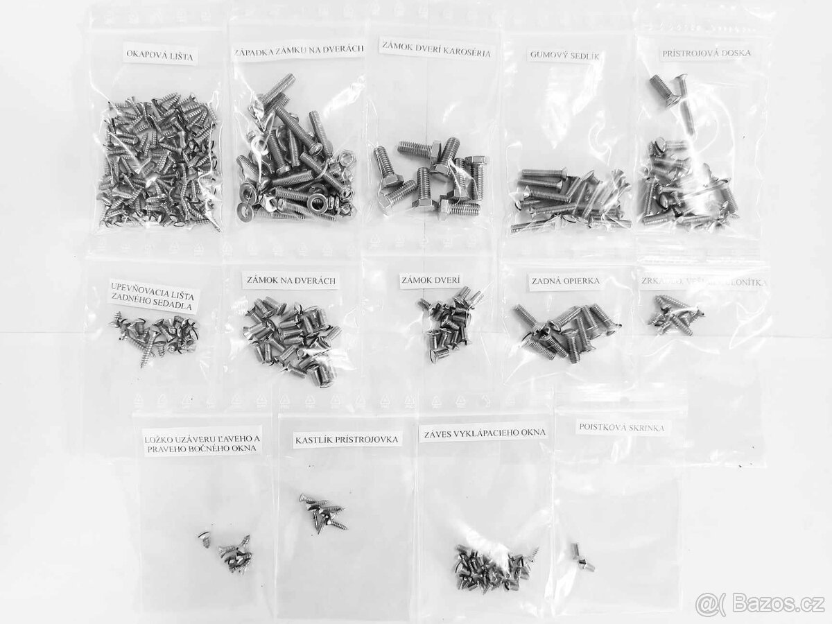 Tatra 603 sada šroubu - 3