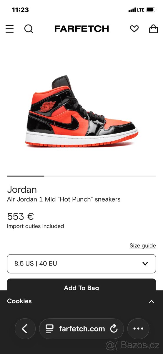 Nike Air Jordan 1 Mid "Hot Punch" sneakers - 3