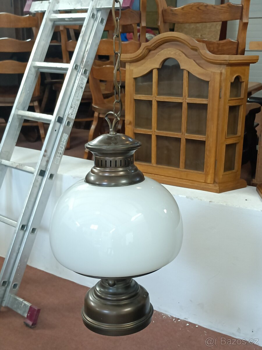 XXL Velký rustikální lustr - sklo . - 3