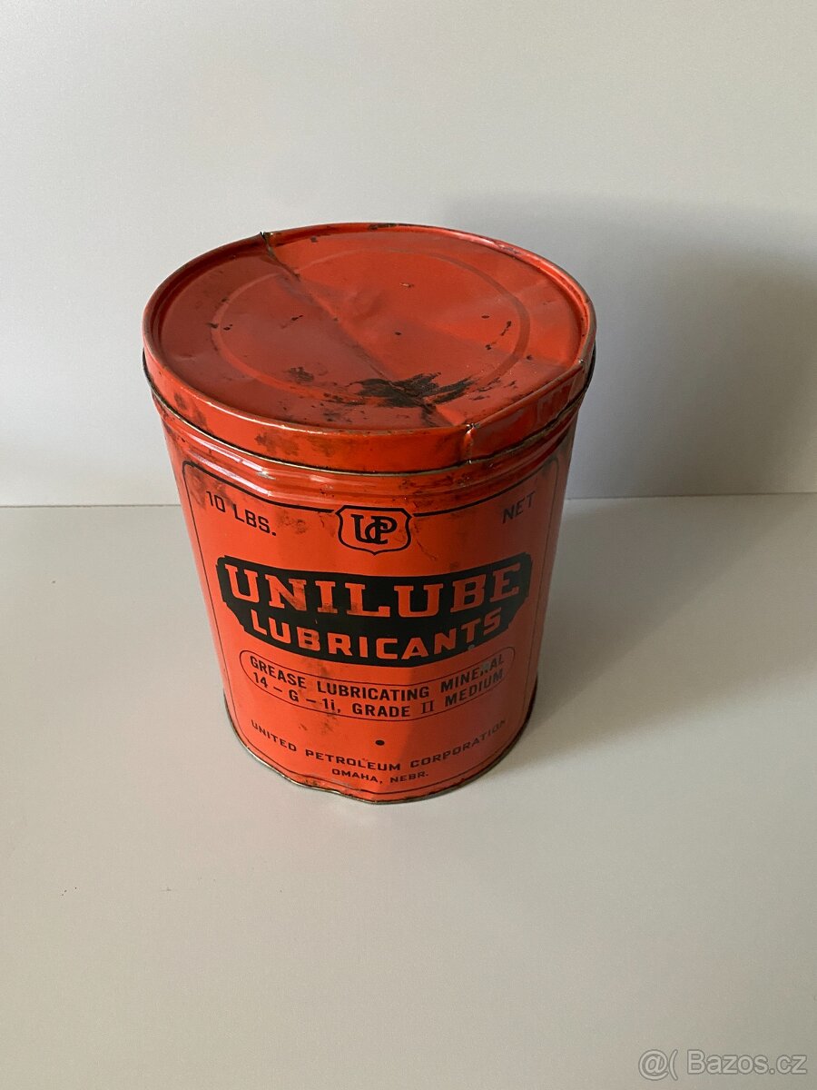 plechovka od oleje stará plechovka mazivo vazelína retro - 3