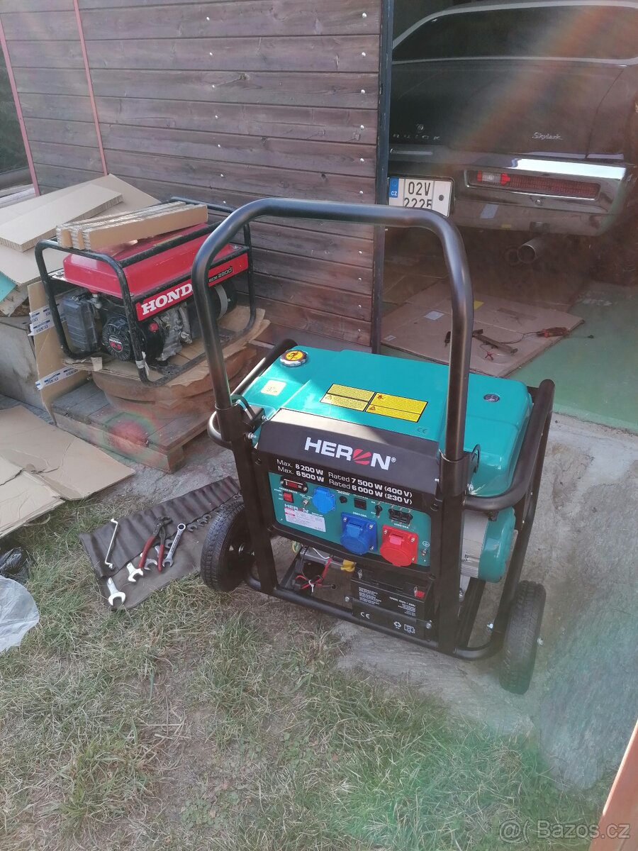 Pronájem elektrocentrály HERON Max. výkon 8200W - 3
