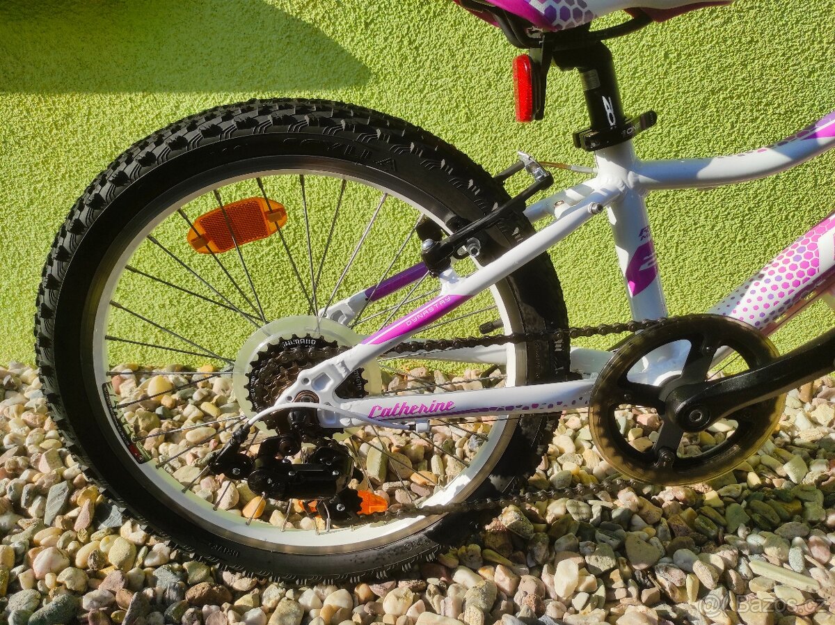 Značkové dětské kolo Rock Machine 20" (bílá/růžová) - 3