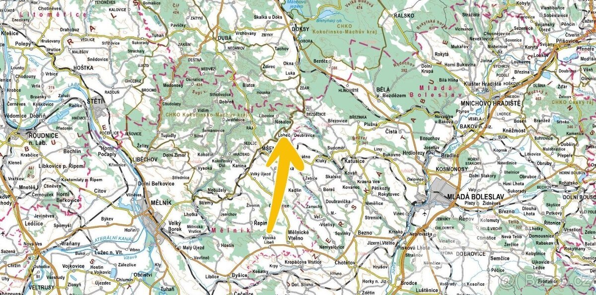 Prodej specifického pozemku 3 634 m², Lobeč - 3