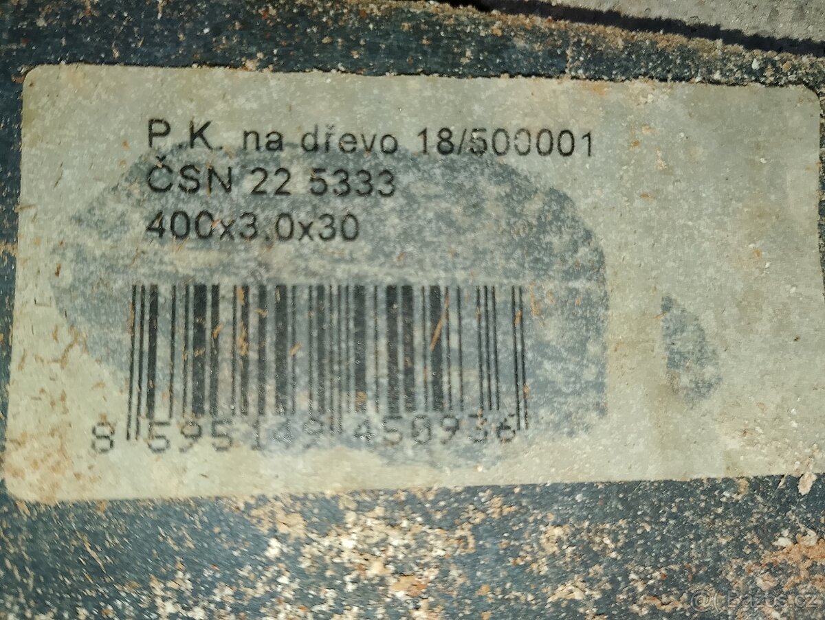 Kotouč Hanibal Pilana 400x3x30 40kv25h nepoužitý nový - 3