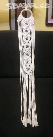 macrame závěs na květináč,macrame dekorace - 3
