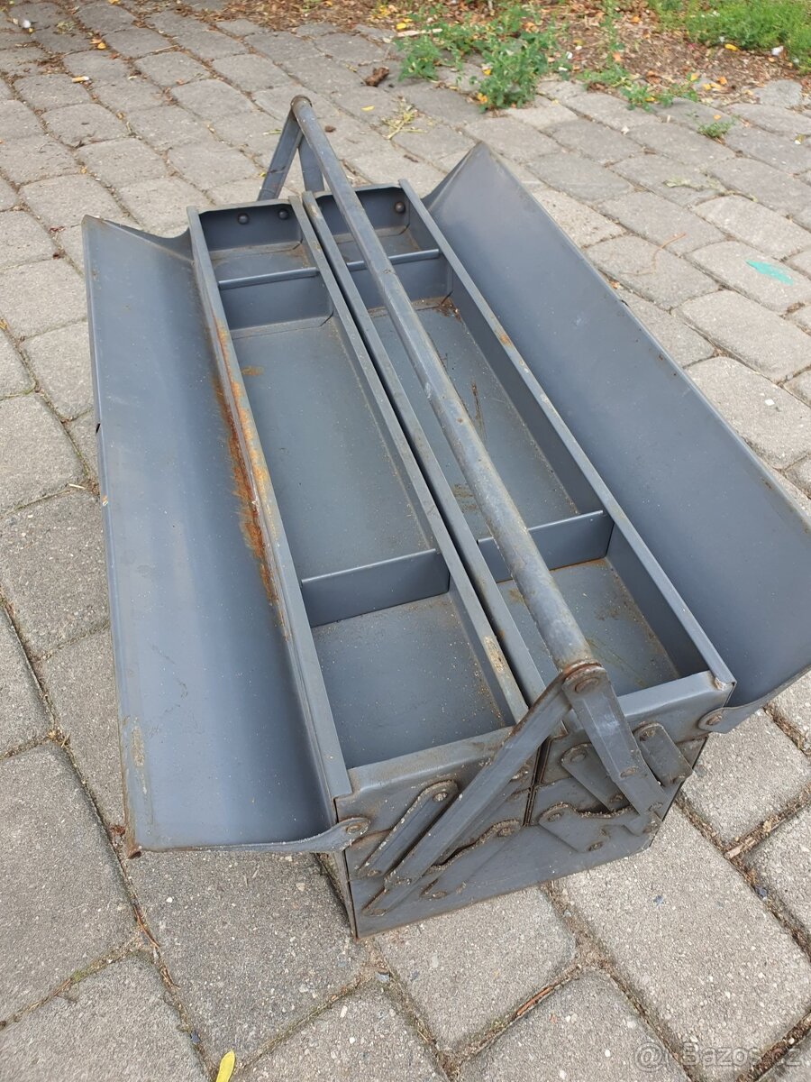 plechová bedna na nářadí retro ČSSR - 3