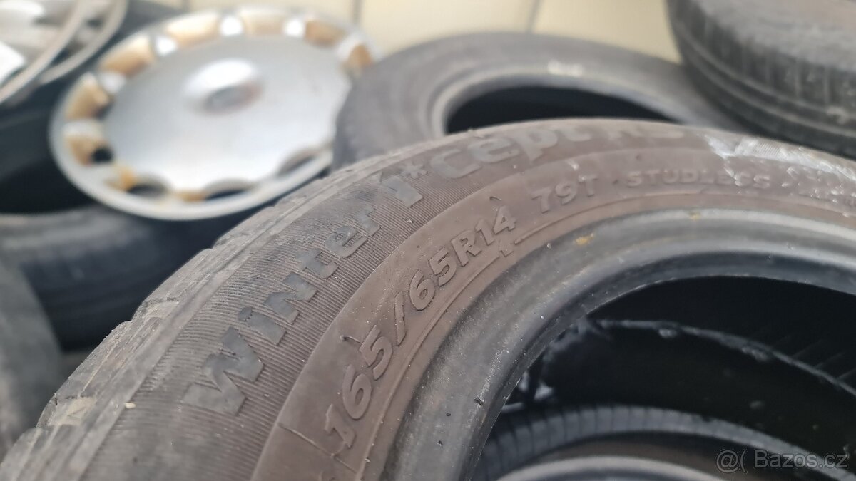2x zimní pneu 165/65/14, cena za 2ks dohromady, 165 65 R14 - 3