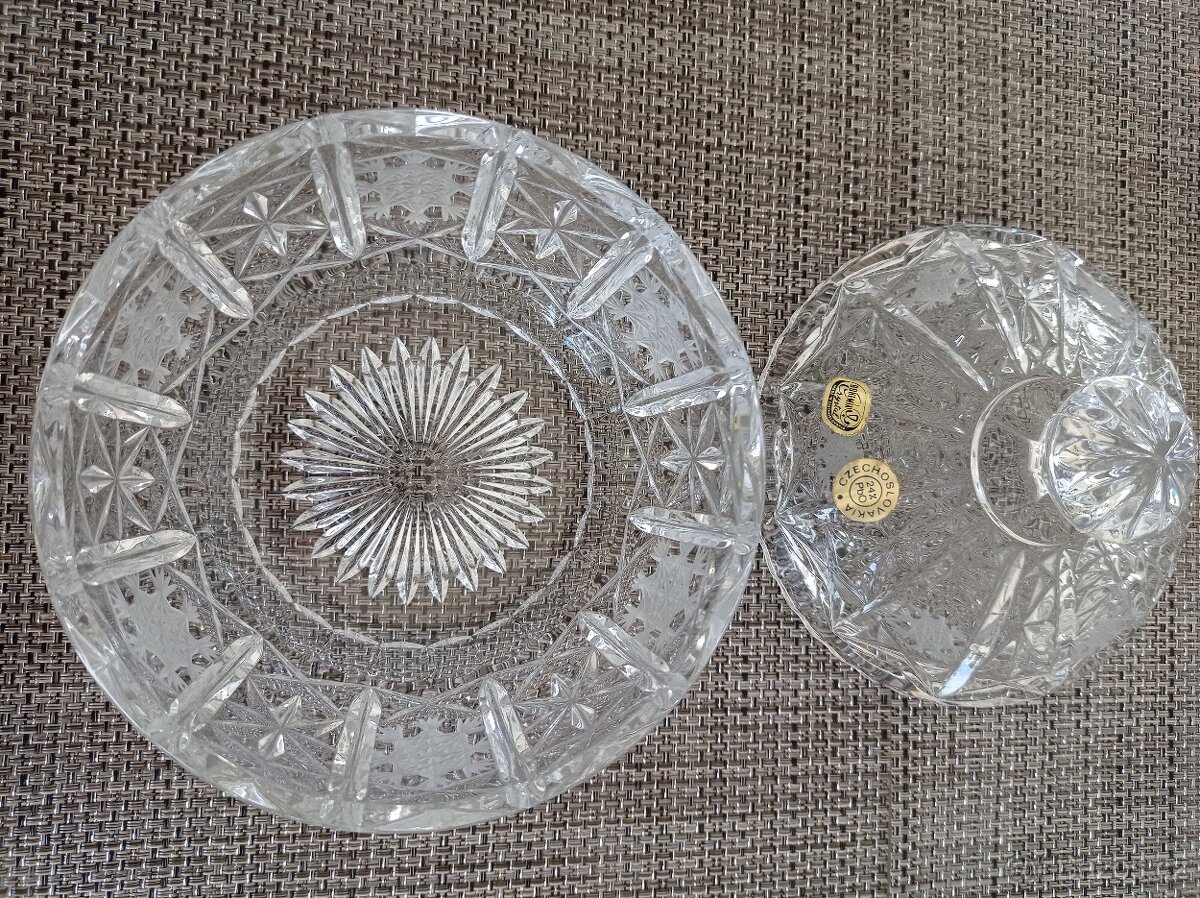 Retro dóza broušená - 3