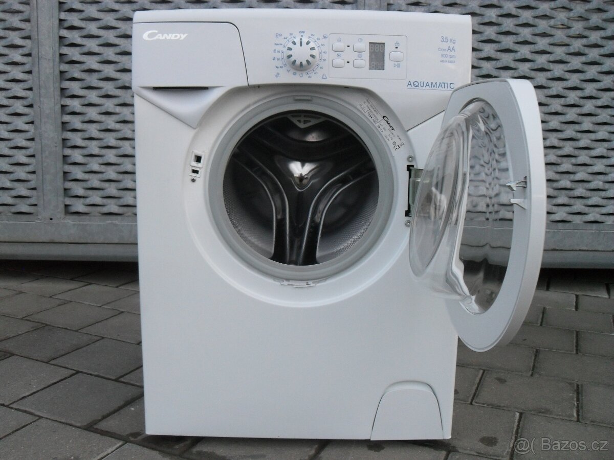 MALÁ/MINI PRAČKA CANDY 3,5KG, LCD, NEREZ BUBEN, FUZZY LOGIC - 3