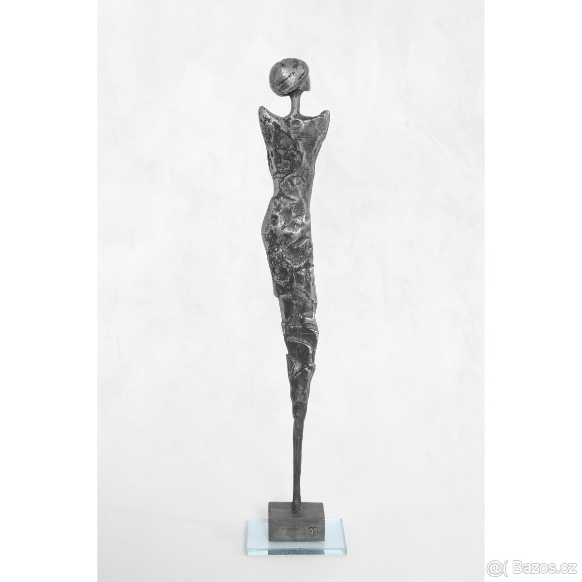 Socha anděla kov dekorace originální umění cín - Dívka Anděl - 3