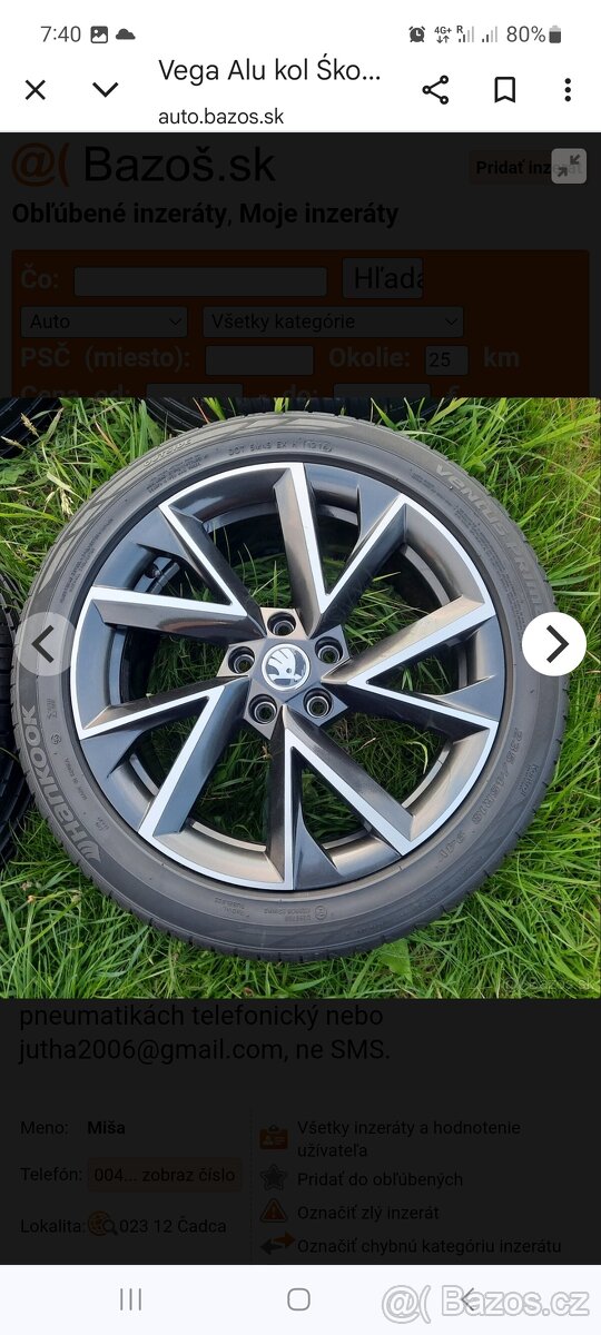 Vega alu kola Superb 3 i 4 Passat R18 ET44 - 3