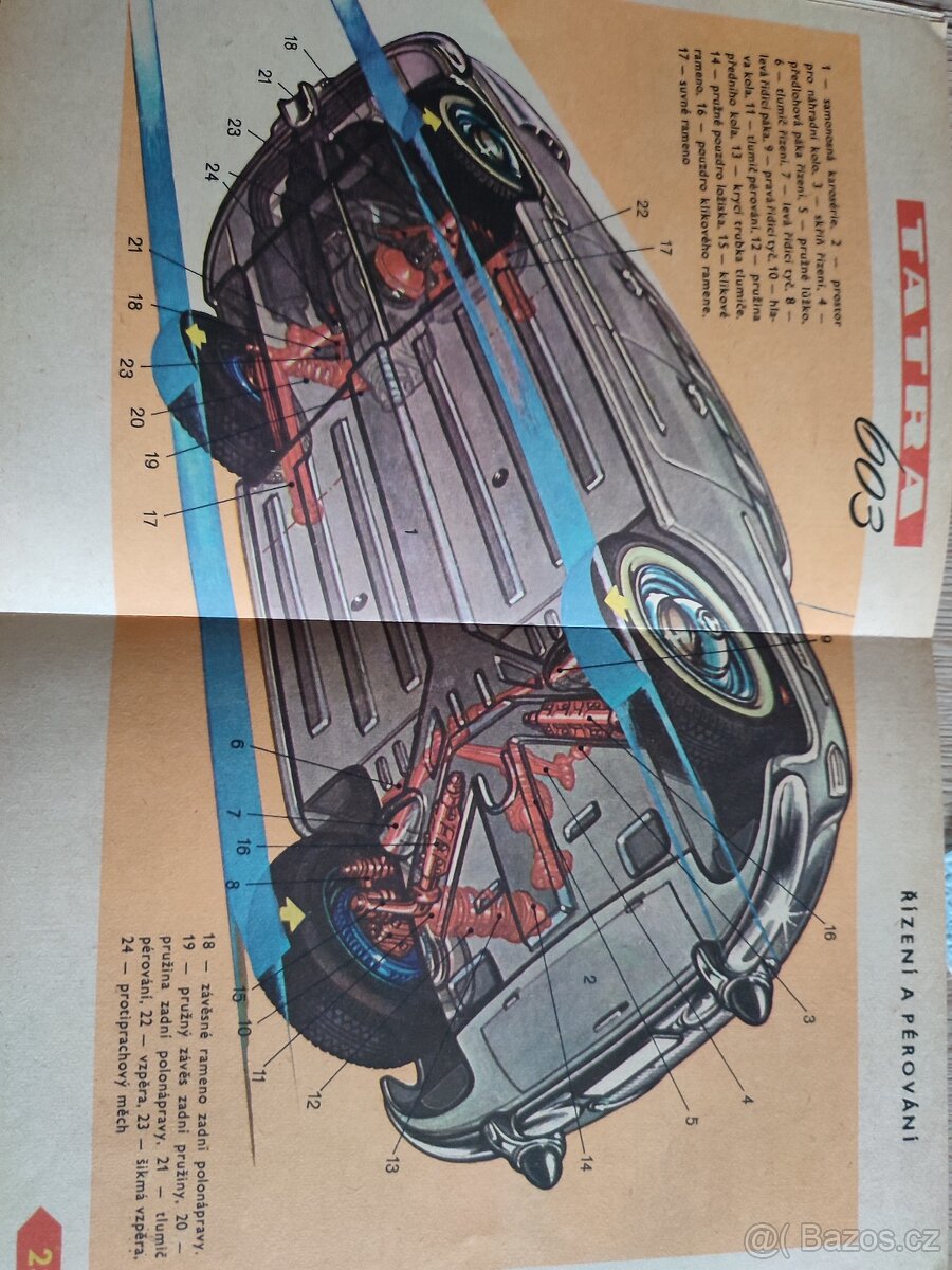 Tatra 603 motor, rozvodová,pérování a dalsi - 3