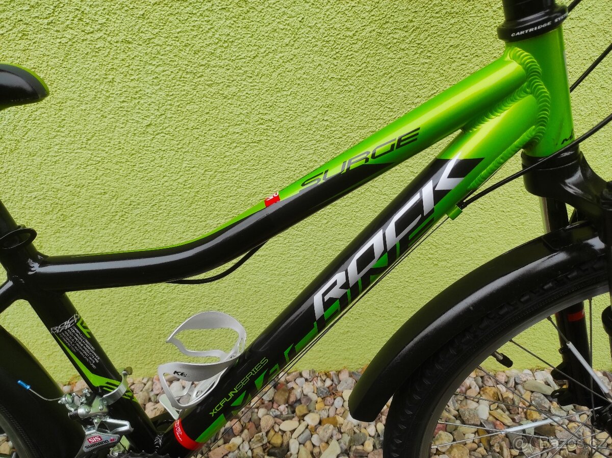 Značkové kolo Rock Machine 24" (černá/zelená) - 3