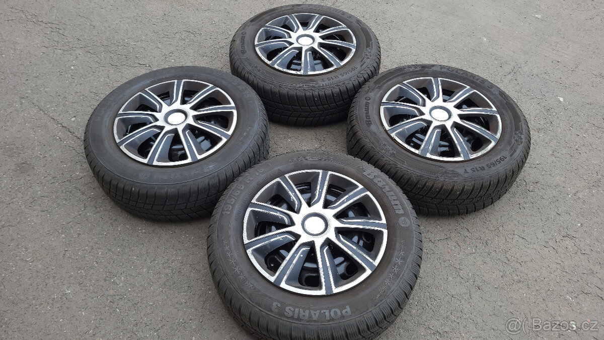 Zánovní zimní kola 15" 4x108 Peugeot, Citroen - 3