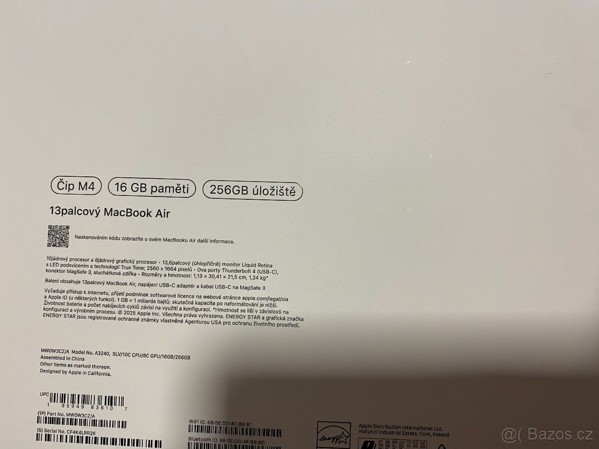 MacBook Air 13" M4 2025 - ještě nevybalený - 3
