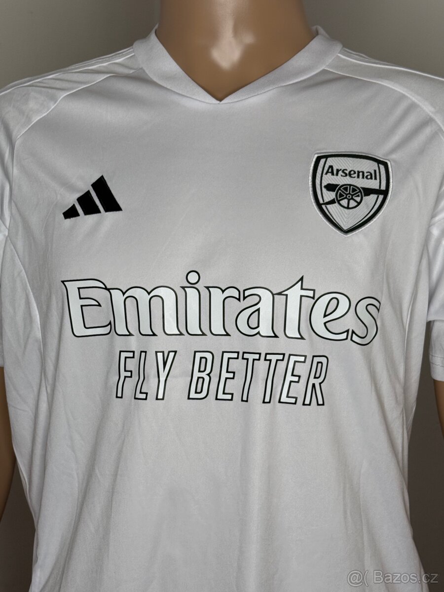 Arsenal FC Adidas dres Smith Rowe 10 bílý M - 3