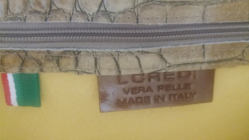 Kožená luxusní kufříková croco kabelka - 3