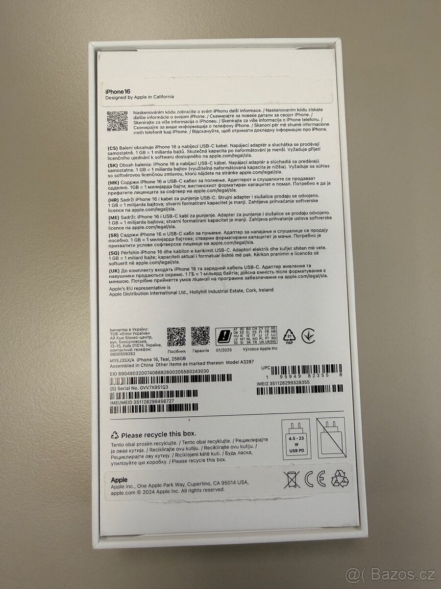 Iphone 16 256GB modrozelena / zaruka - 3