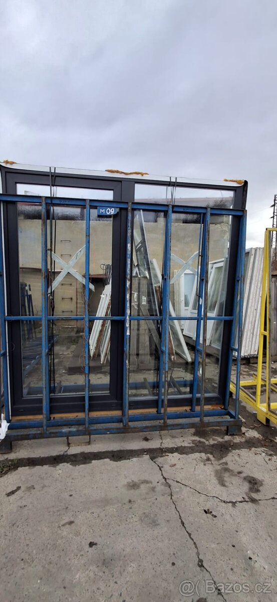 okno plastové POSUV 230x235 cm jednokřídlé L ,3-sklo,barva a - 3