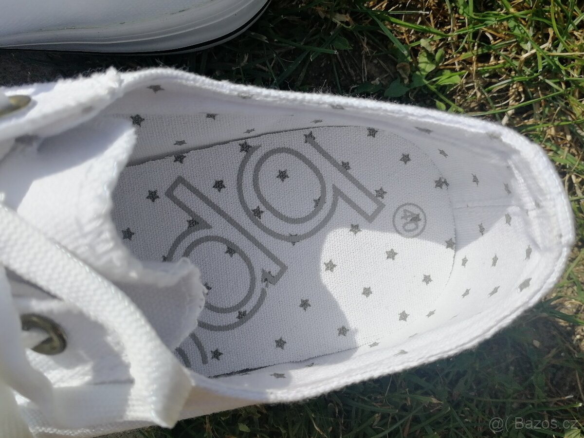 Nové - Bonprix tenisky bilé 40 - 3