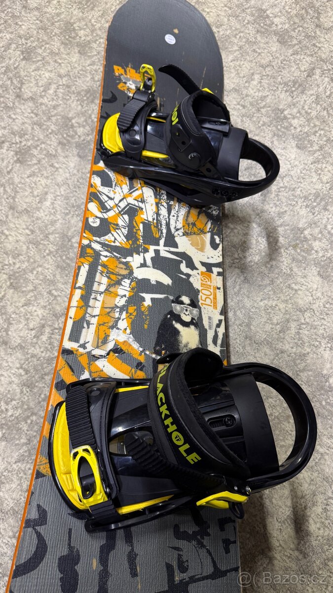 Snowboard Salomon 150cm s vázáním Blackhole - 3