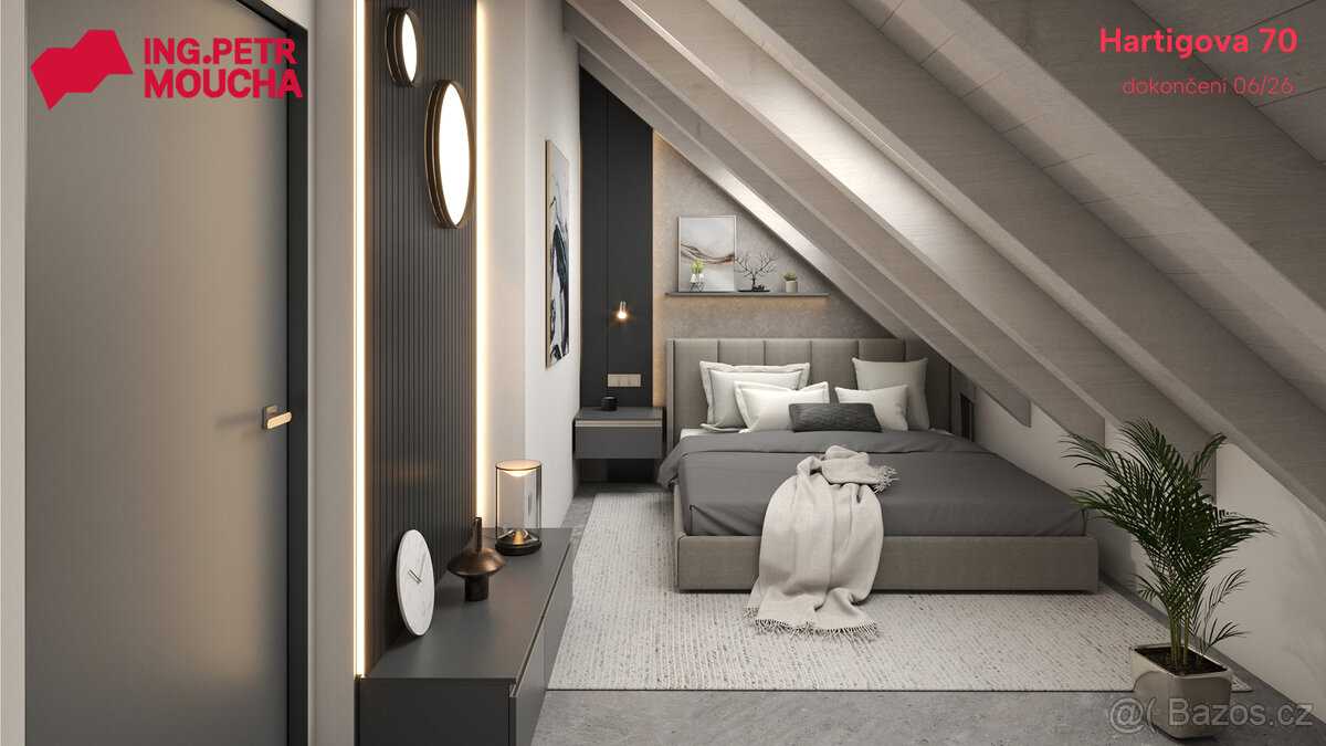 Byt 2+kk s terasou v domě po celkové rekonstrukci – Hartigov - 3