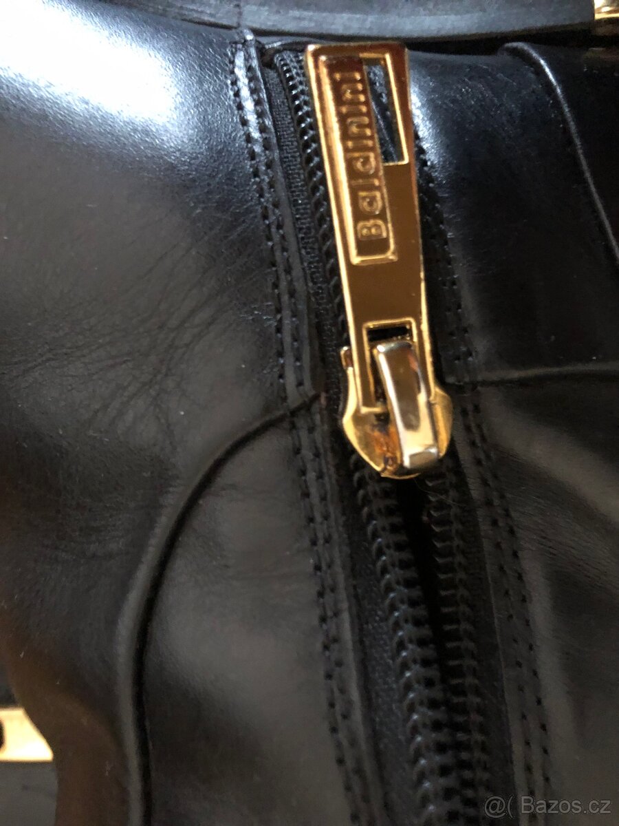 Dámské kožené kozačky zn. Baldinini - 3