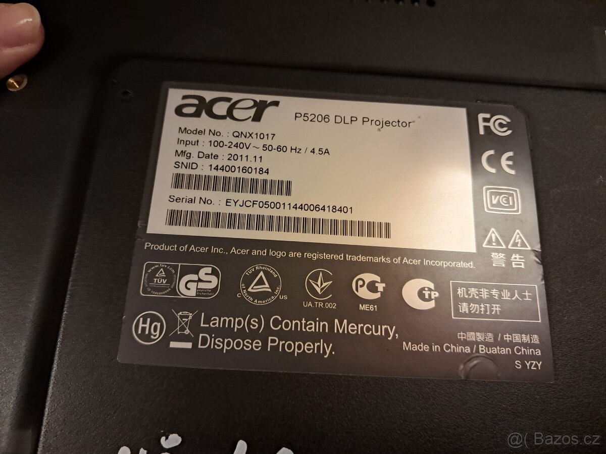 Projektor Acer P5206 - 3