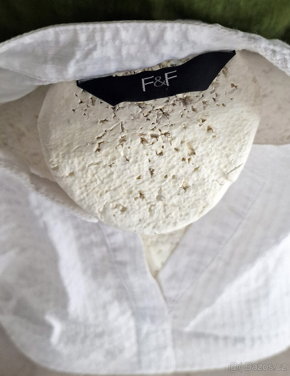 Bílá bavlněná halenka - 3