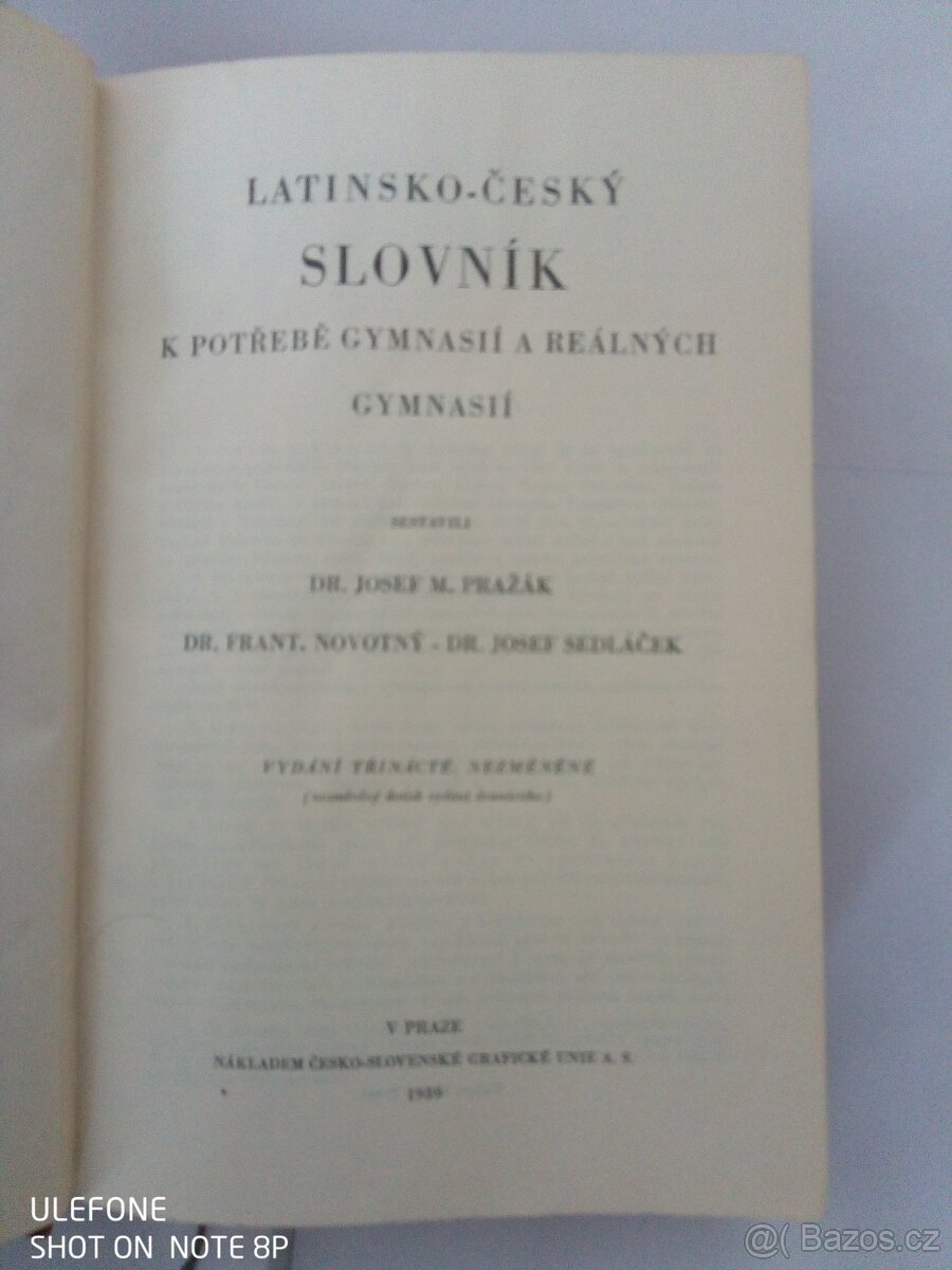 Latinsko český slovník - 3